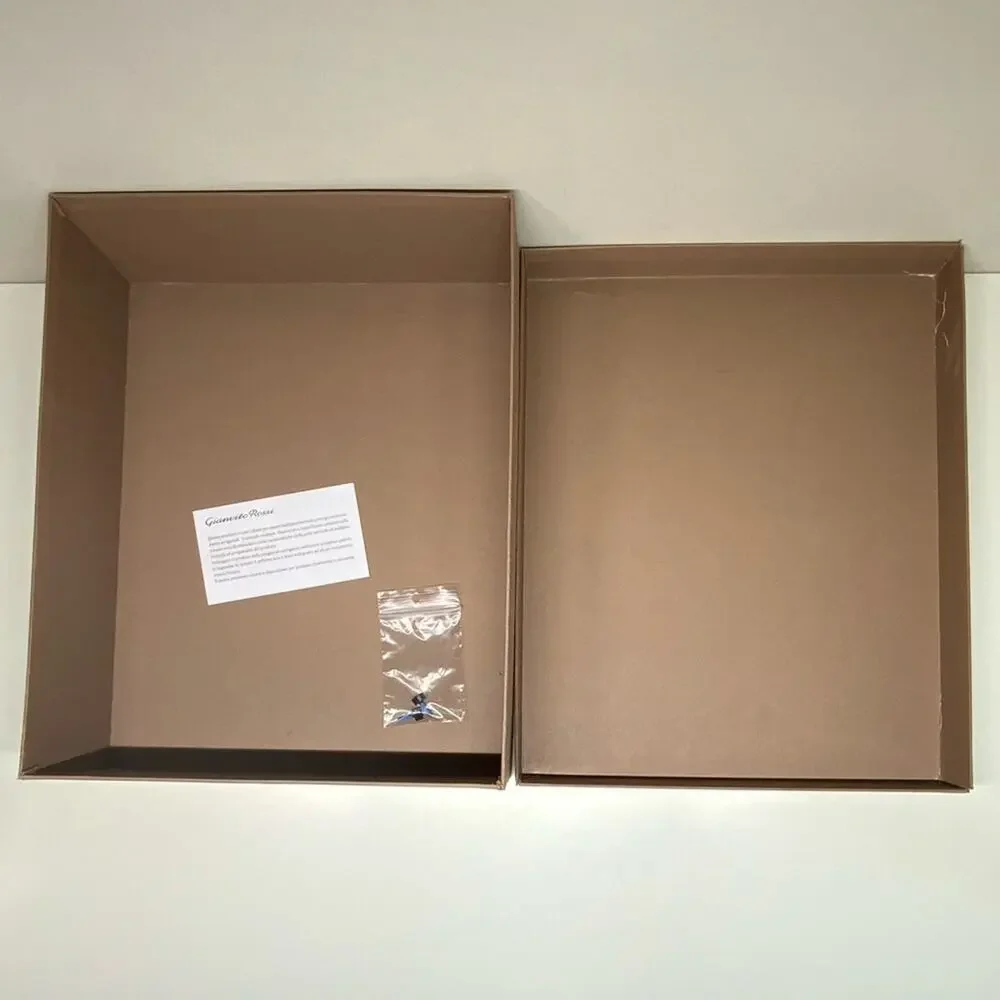 Gianvito Rossi | Shoe Box/2 Dist Bags | Tan | W14.5 x H11.75 x D4 in